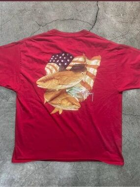 Guy Harvey Red Fishing Tee